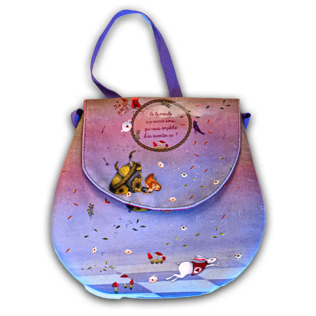 Kit à coudre besace illustrée ALICE