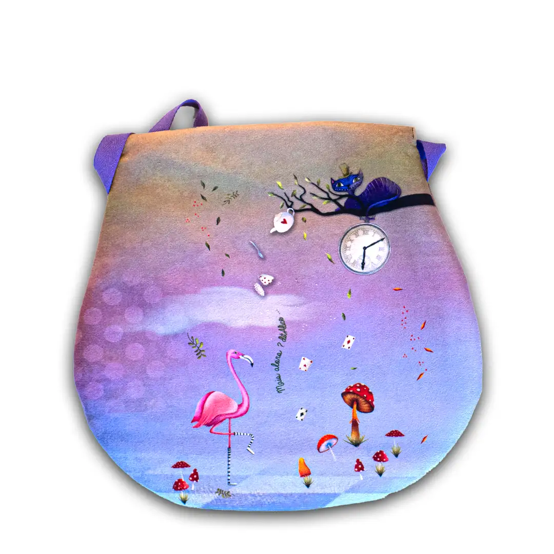 Kit à coudre besace illustrée ALICE – Image 2