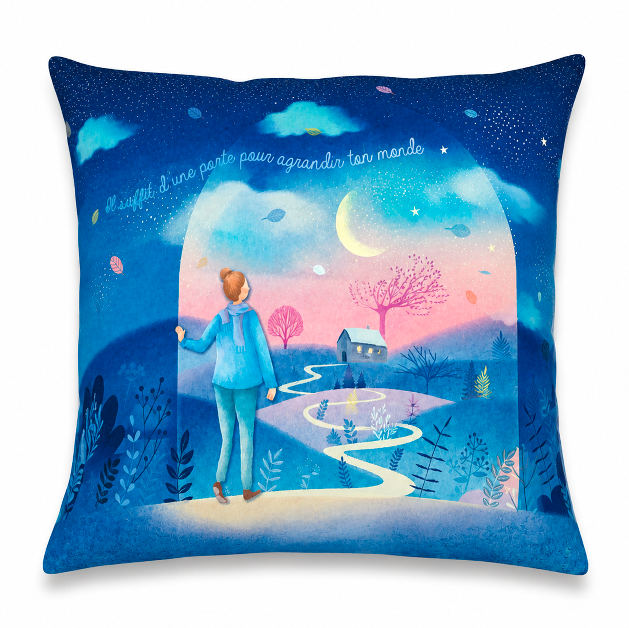 Coussin Par delà la neige – Image 2